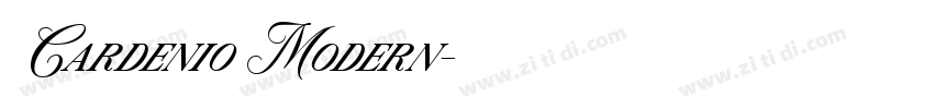 Cardenio Modern字体转换